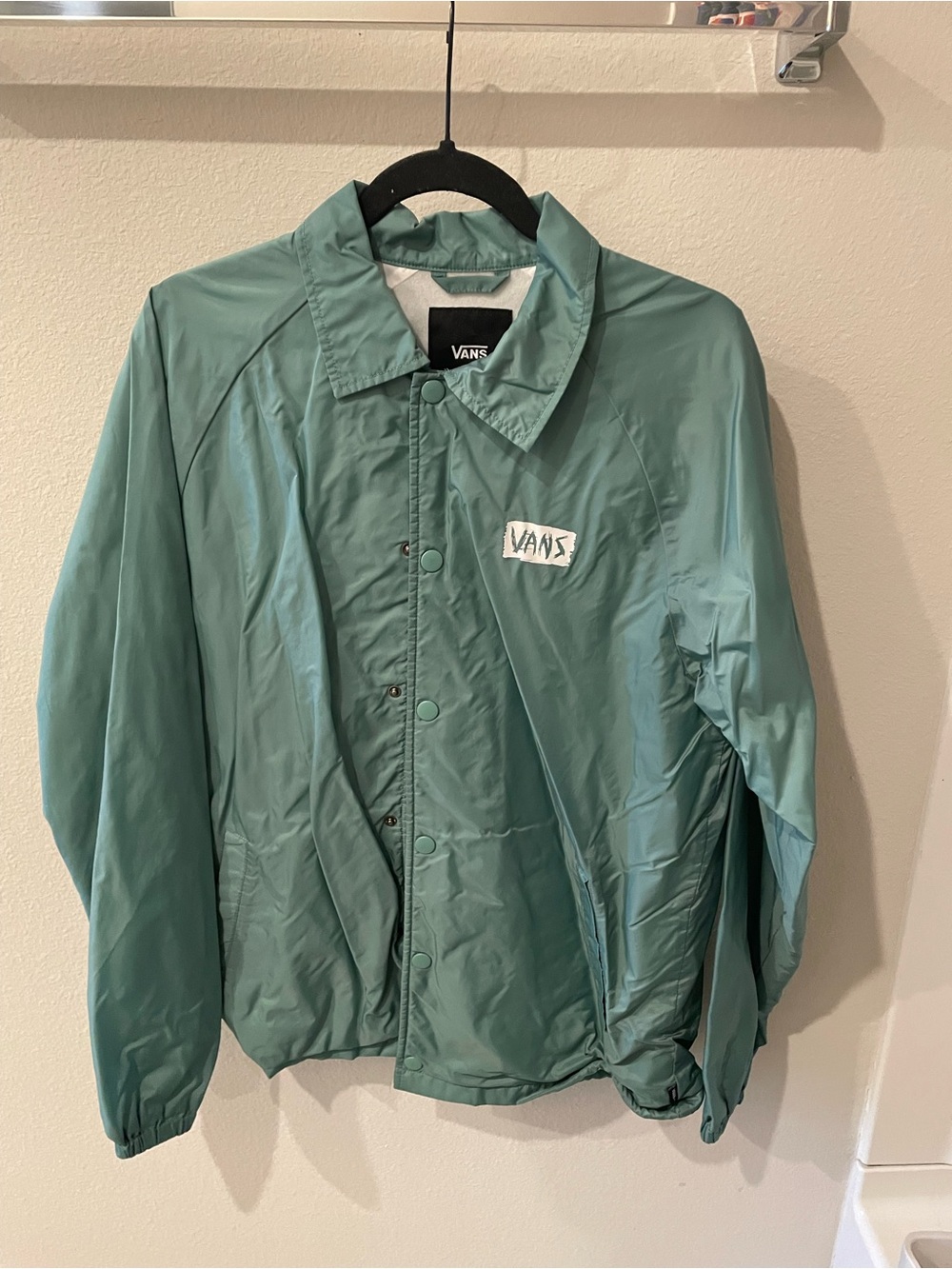 Vans Men's Teal Green Coach Windbreaker